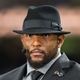 Ray Lewis Jr. in 2014. His son Ray Anthony Lewis III was indicted on a charge of third-degree criminal sexual conduct.
Wesley Hitt/Getty Images